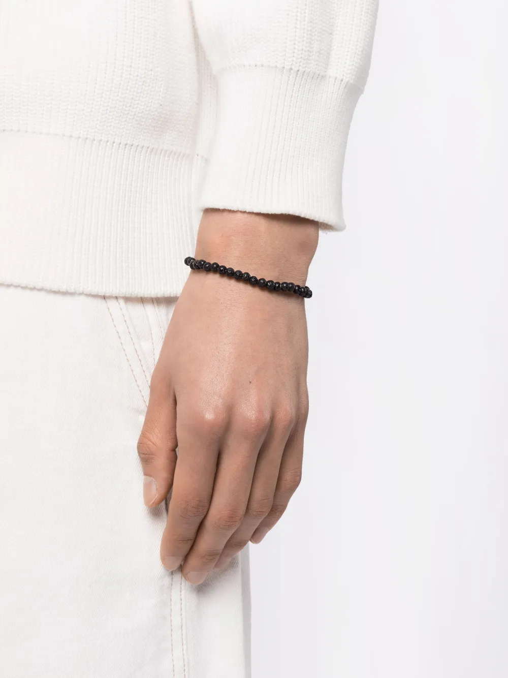 Mateo 14kt yellow gold lava rock bracelet | Image 2