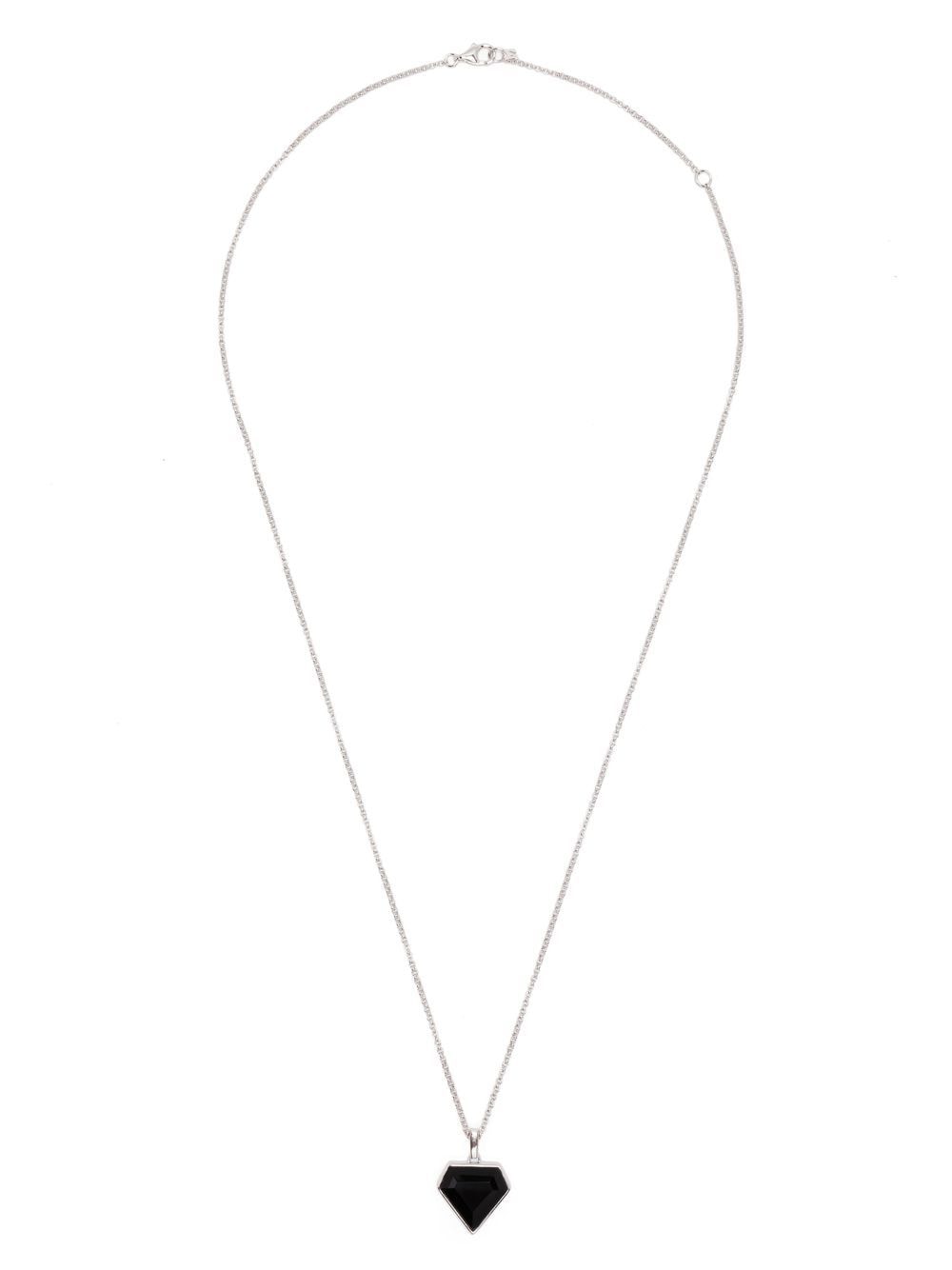 Shop Mateo Heart Pendant Necklace In Silver