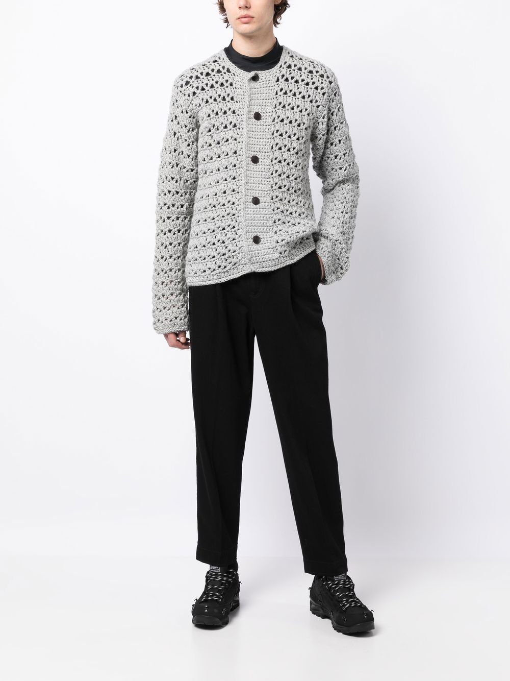 Kiko Kostadinov open-knit Button Cardigan - Farfetch