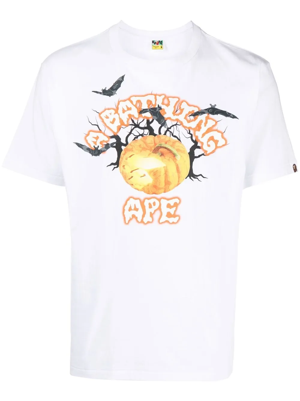 A Bathing Ape Graphic-print Cotton T-shirt In White