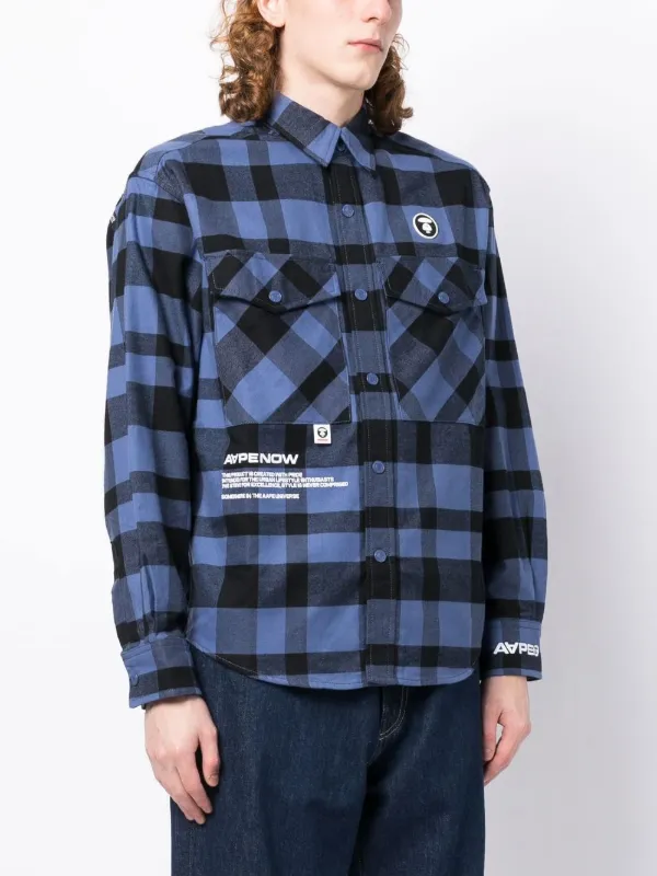 AAPE BY *A BATHING APE® チェック シャツ - Farfetch