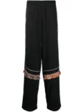 Marcelo Burlon County of Milan fringe-detailing track pants - Black