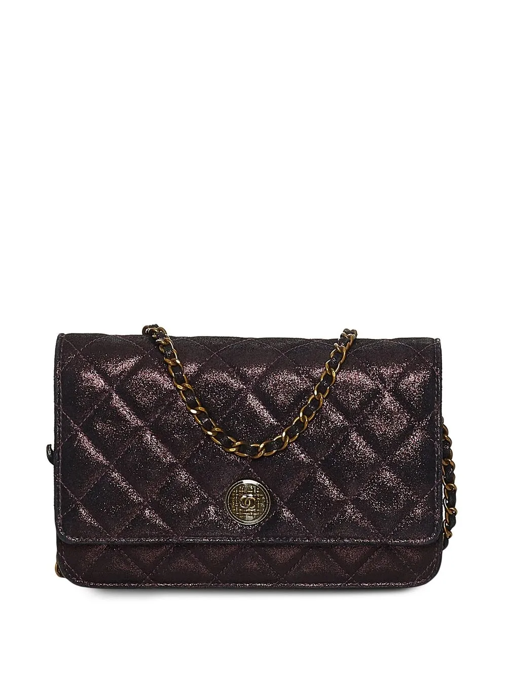 

Chanel Pre-Owned 2013 Paris-Edinburgh Wallet on Chain - Purple