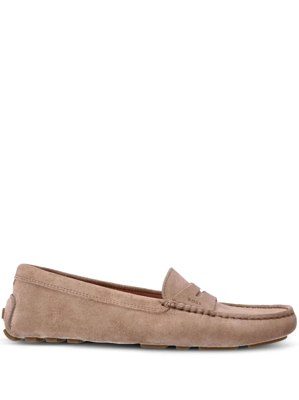 

BOSS almond-toe suede loafers - Neutrals