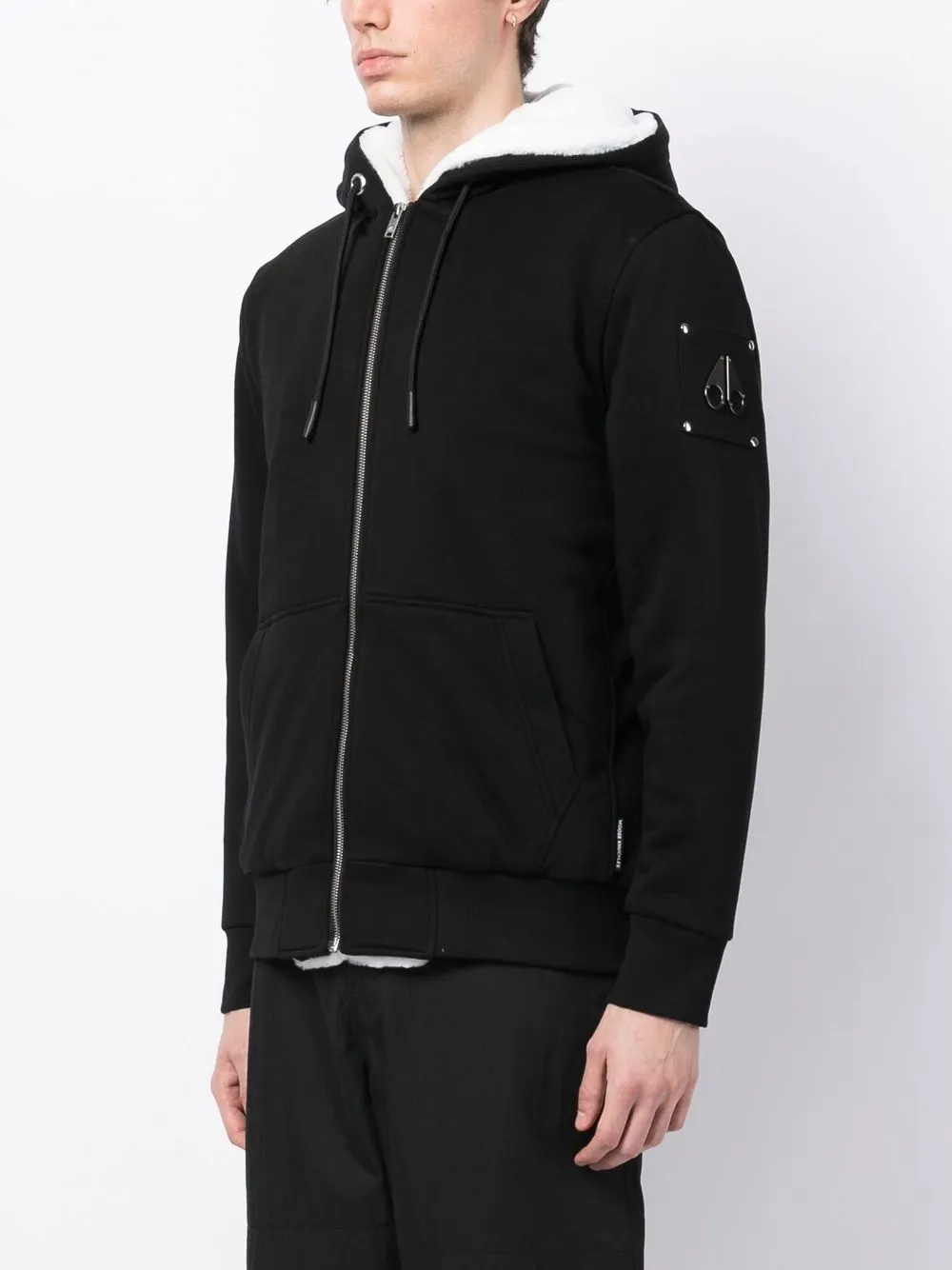 Moose Knuckles Classic Bunny Hoodie Sweatshirt In Black