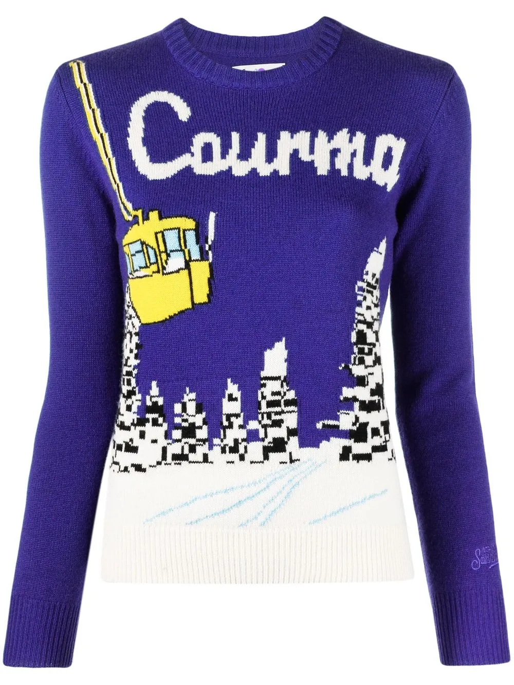 

MC2 Saint Barth intarsia-knit long-sleeved sweater - Purple