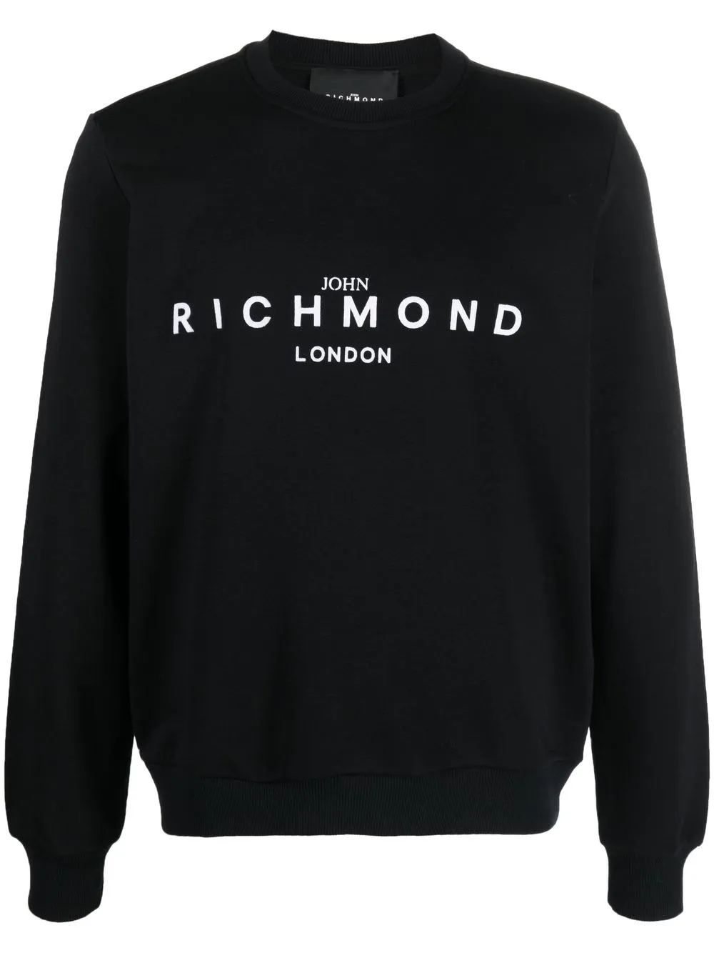 

John Richmond sudadera con logo estampado - Negro