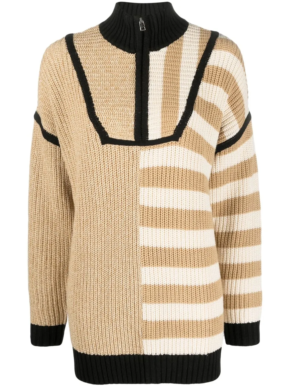 

STAUD Hampton Sahara striped jumper - Black