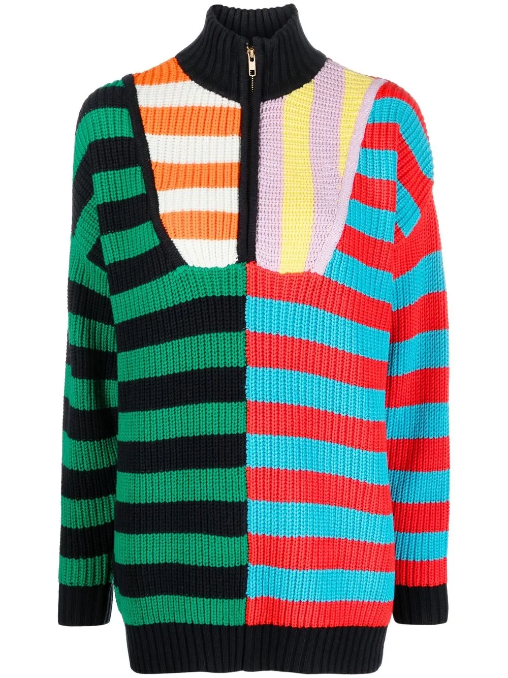 

STAUD Hampton striped jumper - Black