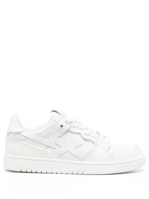 A BATHING APE® star-patch lace-up sneakers