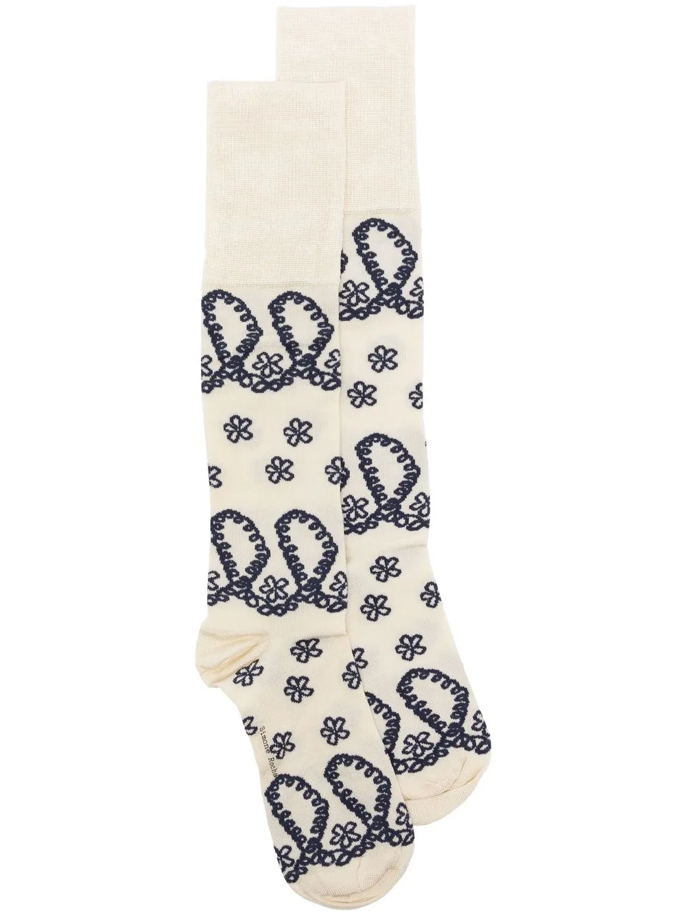 

Simone Rocha ribbon flower motif socks - Neutrals