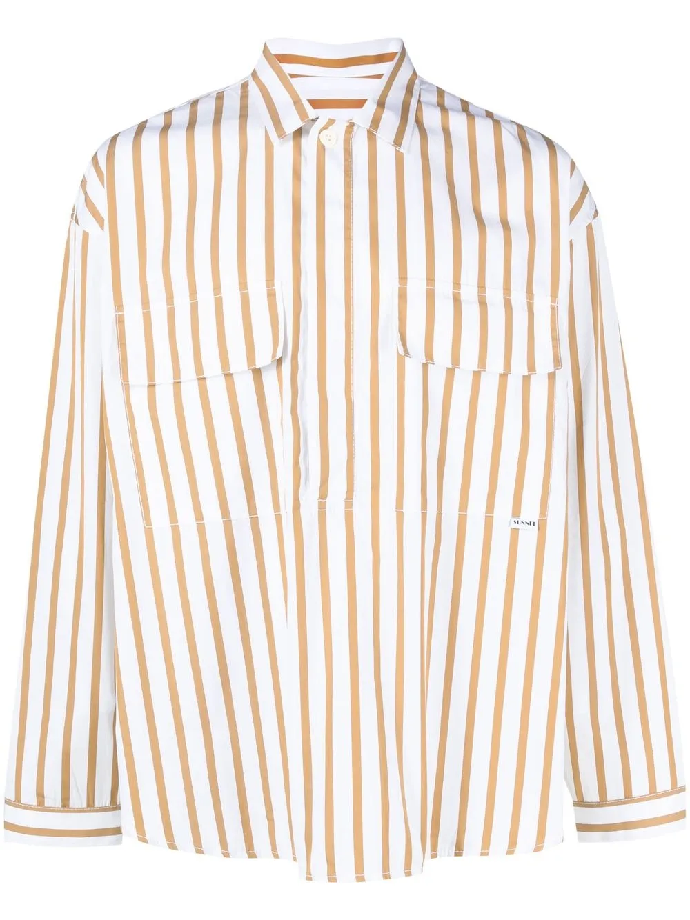 

Sunnei stripe button-up shirt - White