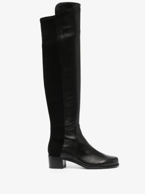 Stuart Weitzman leather thigh-high boots