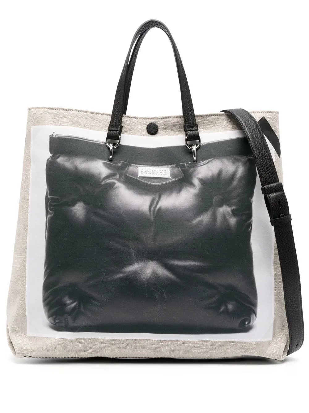 

Maison Margiela Trompe L'Oeil Tabi shopping bag - Neutrals