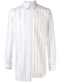 Lanvin two-tone pinstripe shirt - White