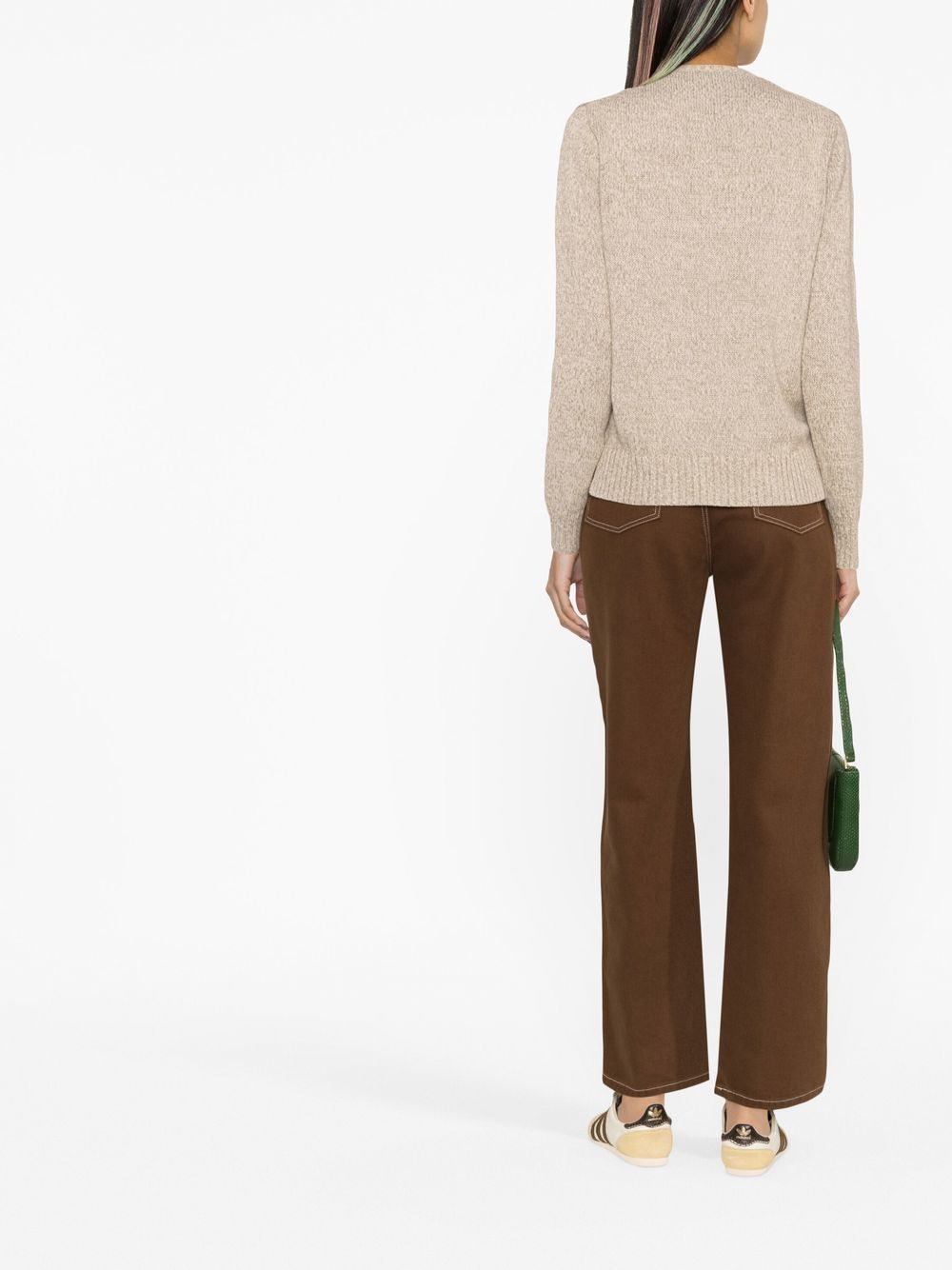 NWT $165 POLO RALPH LAUREN Girls 6X Polo Bear Sweater intarsia knit  Cotton-Wool