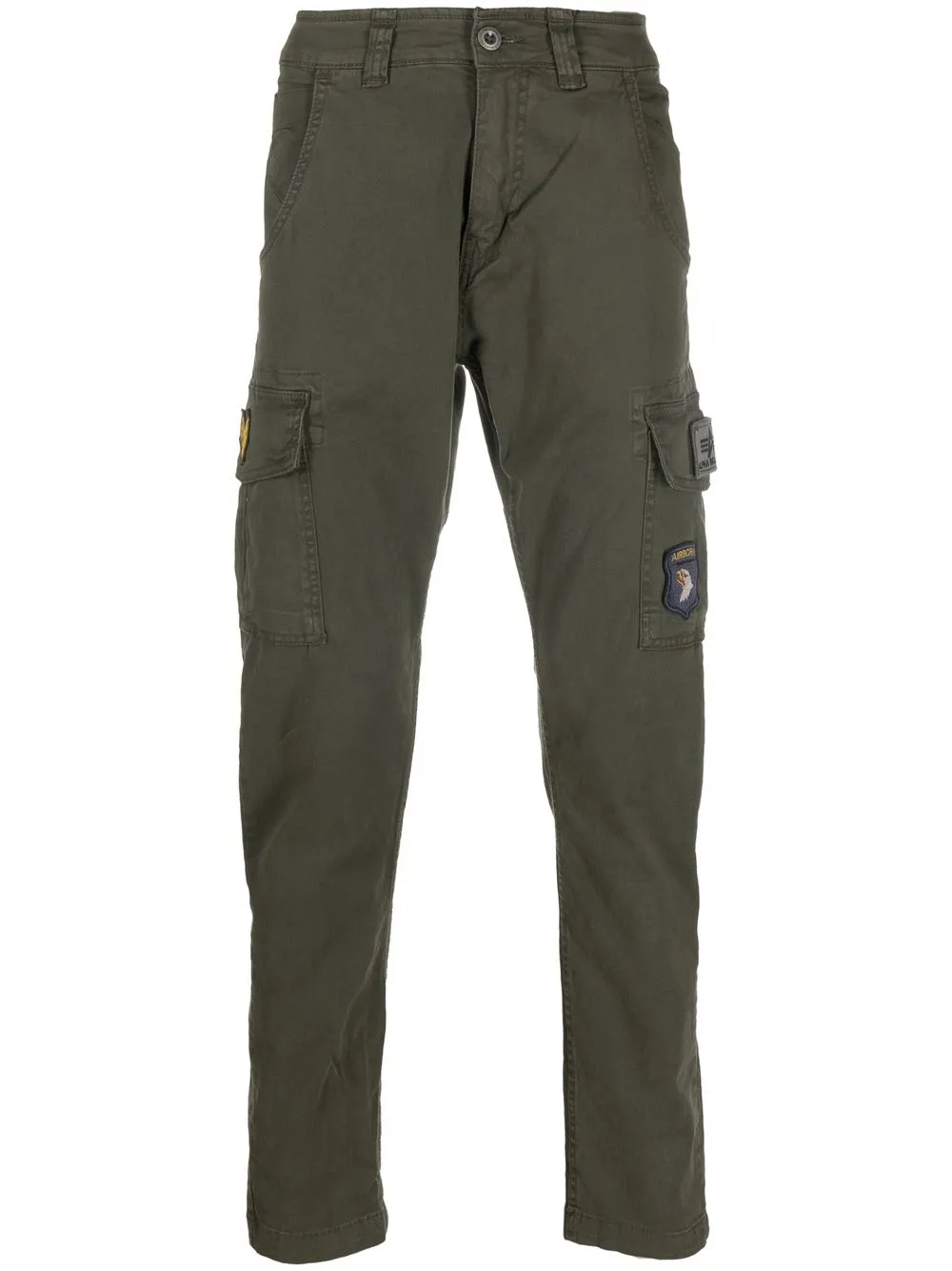 

Alpha Industries logo-patch cargo trousers - Grey