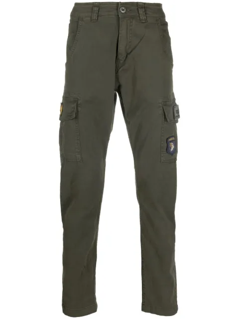 Alpha Industries logo-patch cargo trousers