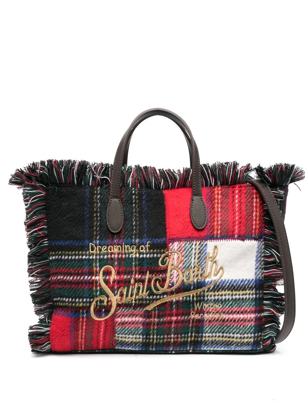

MC2 Saint Barth Colette patchwork tote bag - Red