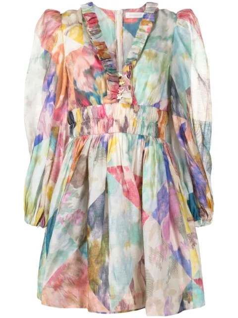 ZIMMERMANN V-neck short dress