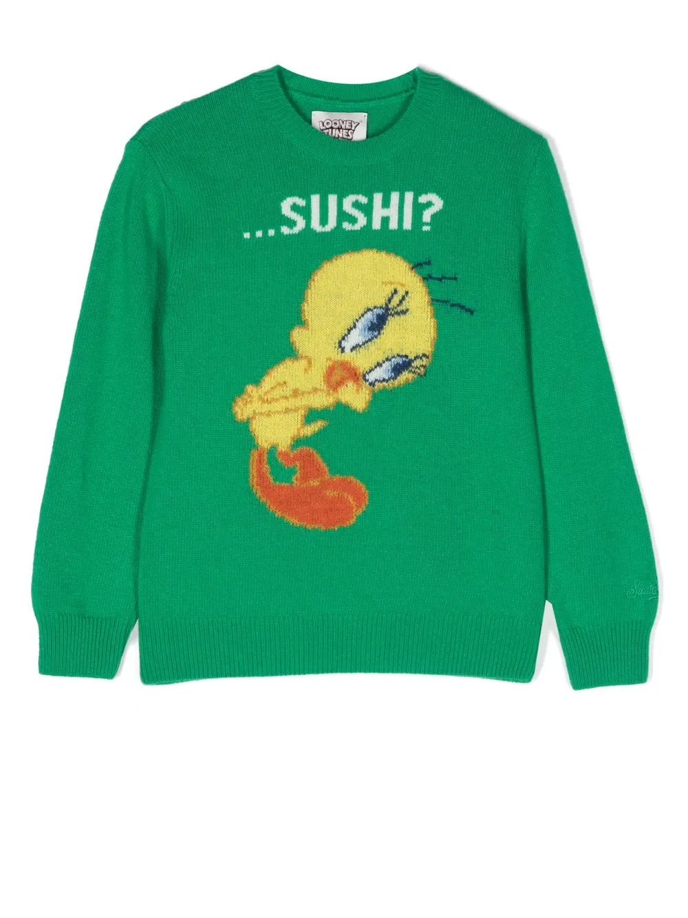 

MC2 Saint Barth Kids suéter tejido con motivo Tweety en intarsia - Verde