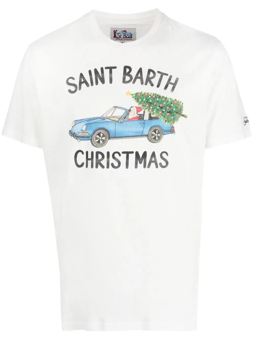 

MC2 Saint Barth Arnott Santa Car T-shirt - White