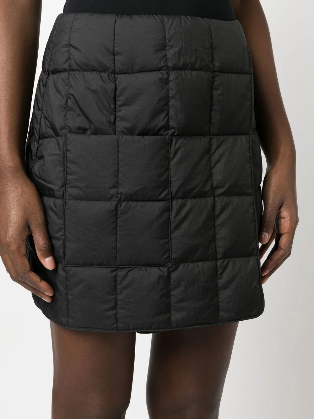 Ienki Ienki Quilted Mini Skirt In Micro Black