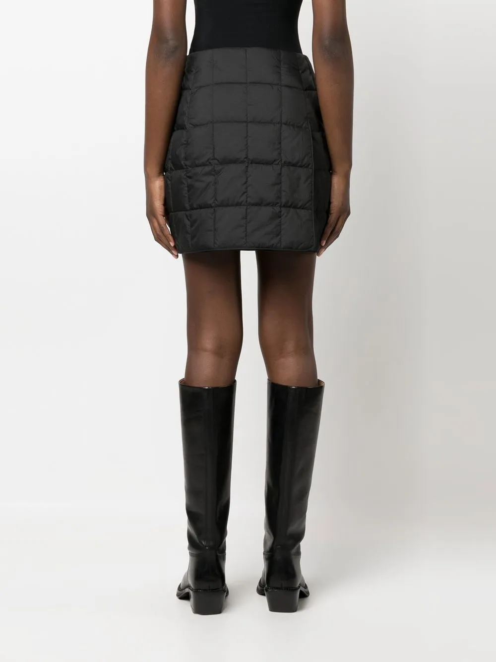 Ienki Ienki Quilted Mini Skirt In Micro Black