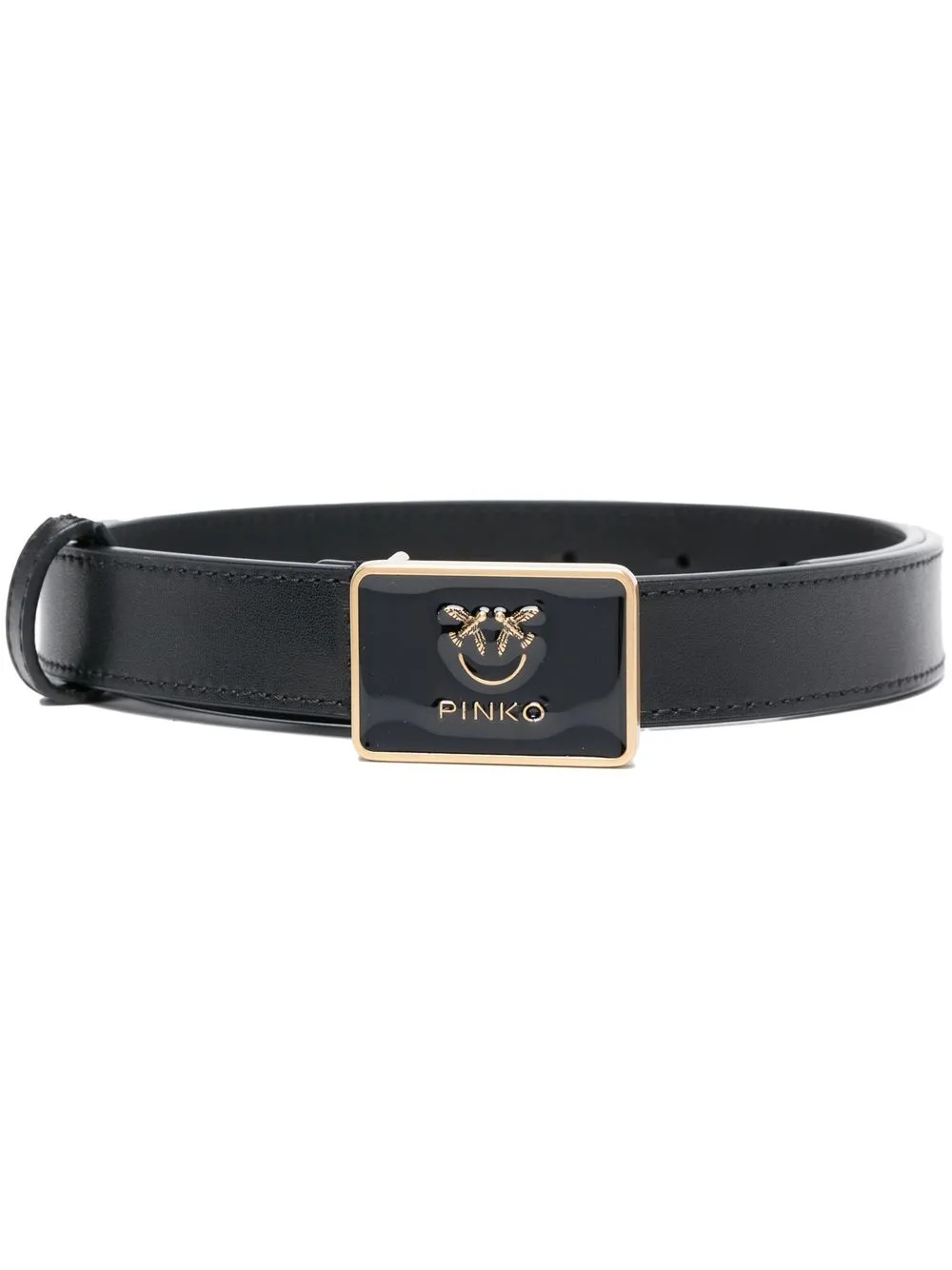 

PINKO logo-buckle belt - Black
