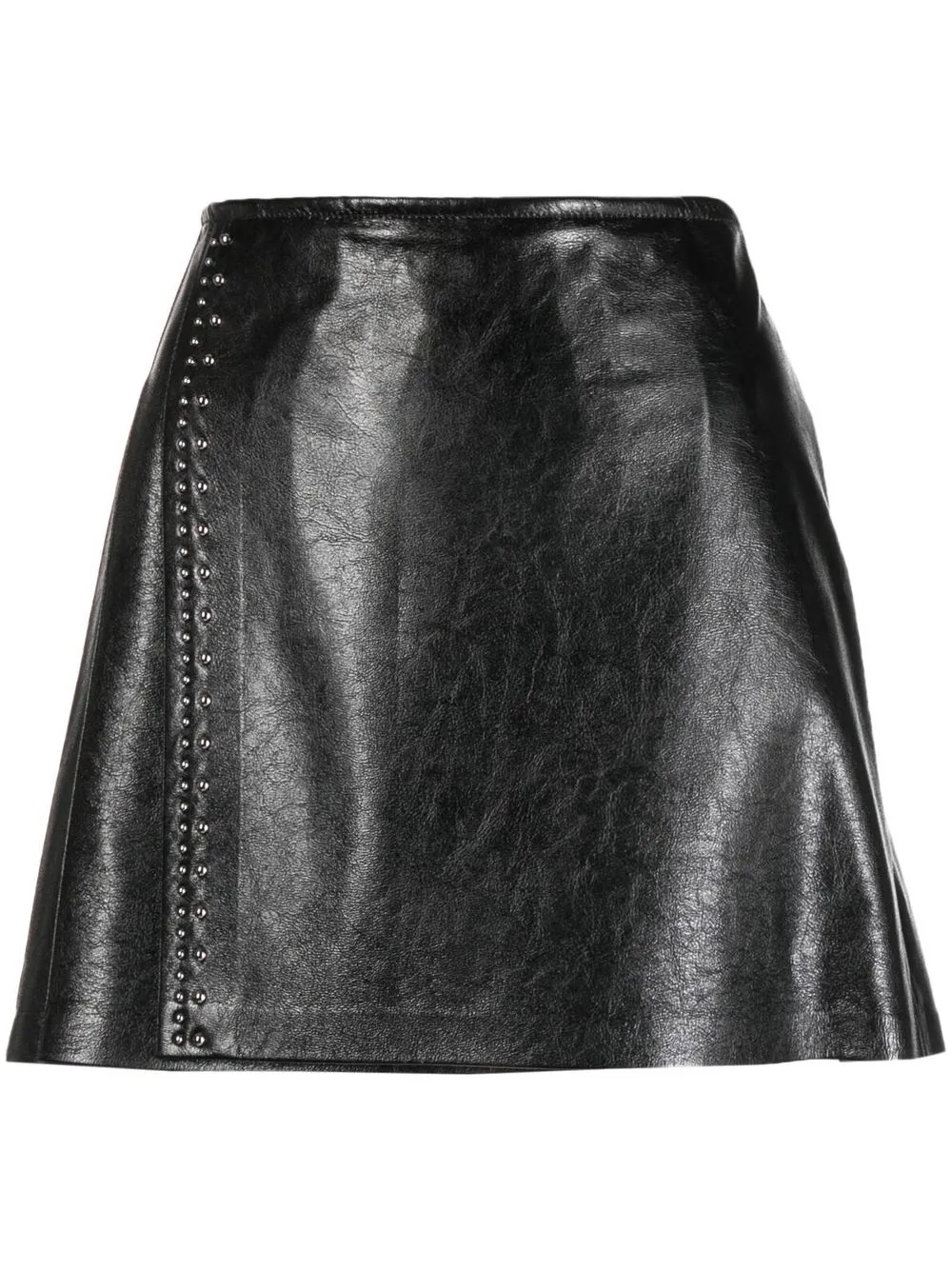 

Moncler faux-leather studded miniskirt - Black