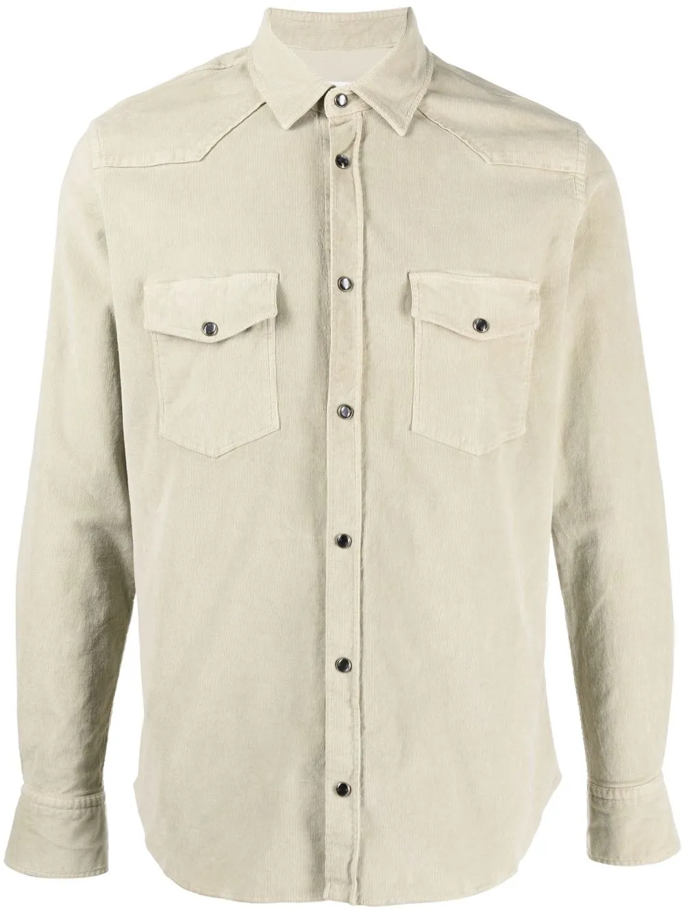 

PT Torino collared corduroy shirt - Neutrals