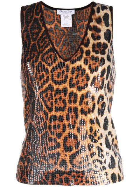 Christian Dior 1990s leopard-print vest Women