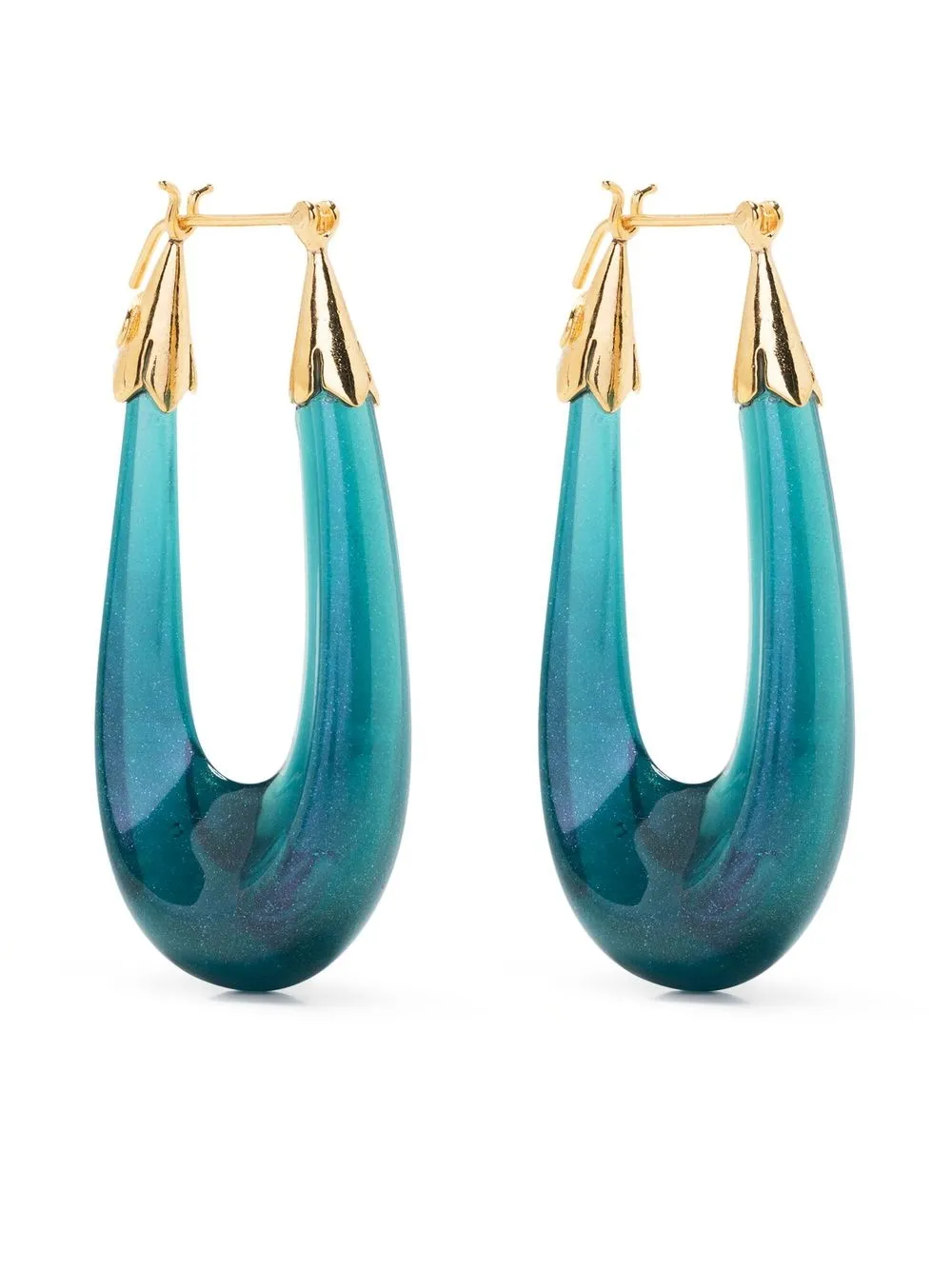 

Gas Bijoux Ecume hoop earrings - Green