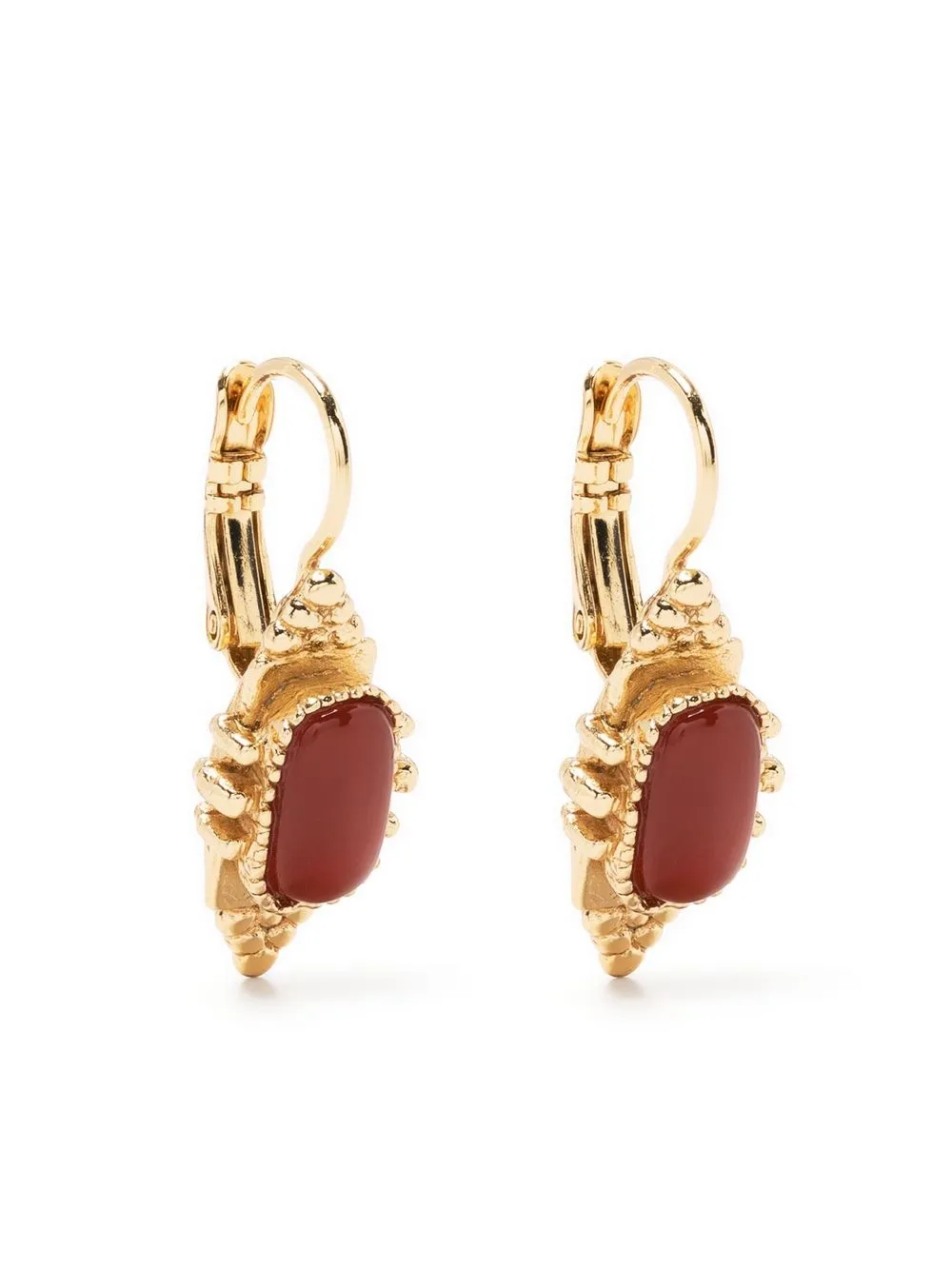 

Gas Bijoux Talisman jasper gold-plated earrings