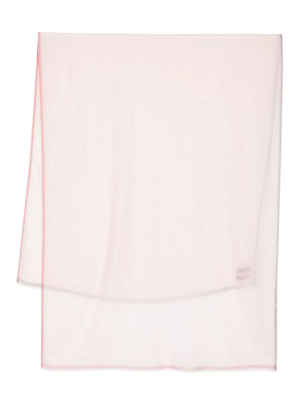 

N.Peal fringed-edge detail pashmina - Pink