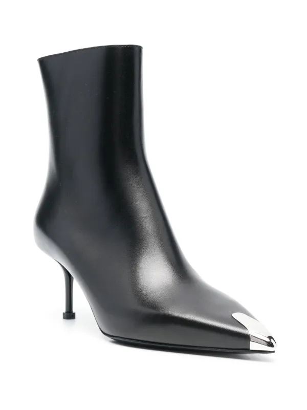 【送料&関税込】Alexander McQueen Black Leather Ankle Boots Alexander McQueen Ankle Boots Men Leather Black | B-Exit – B