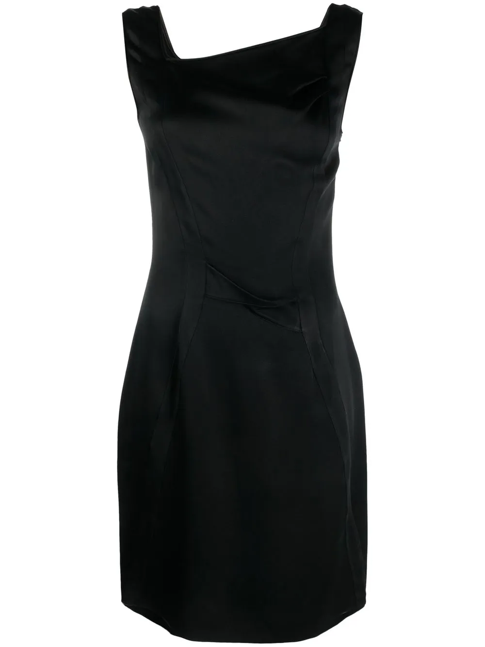 

Christian Dior 1990s pre-owned asymmetric neck dress - Black