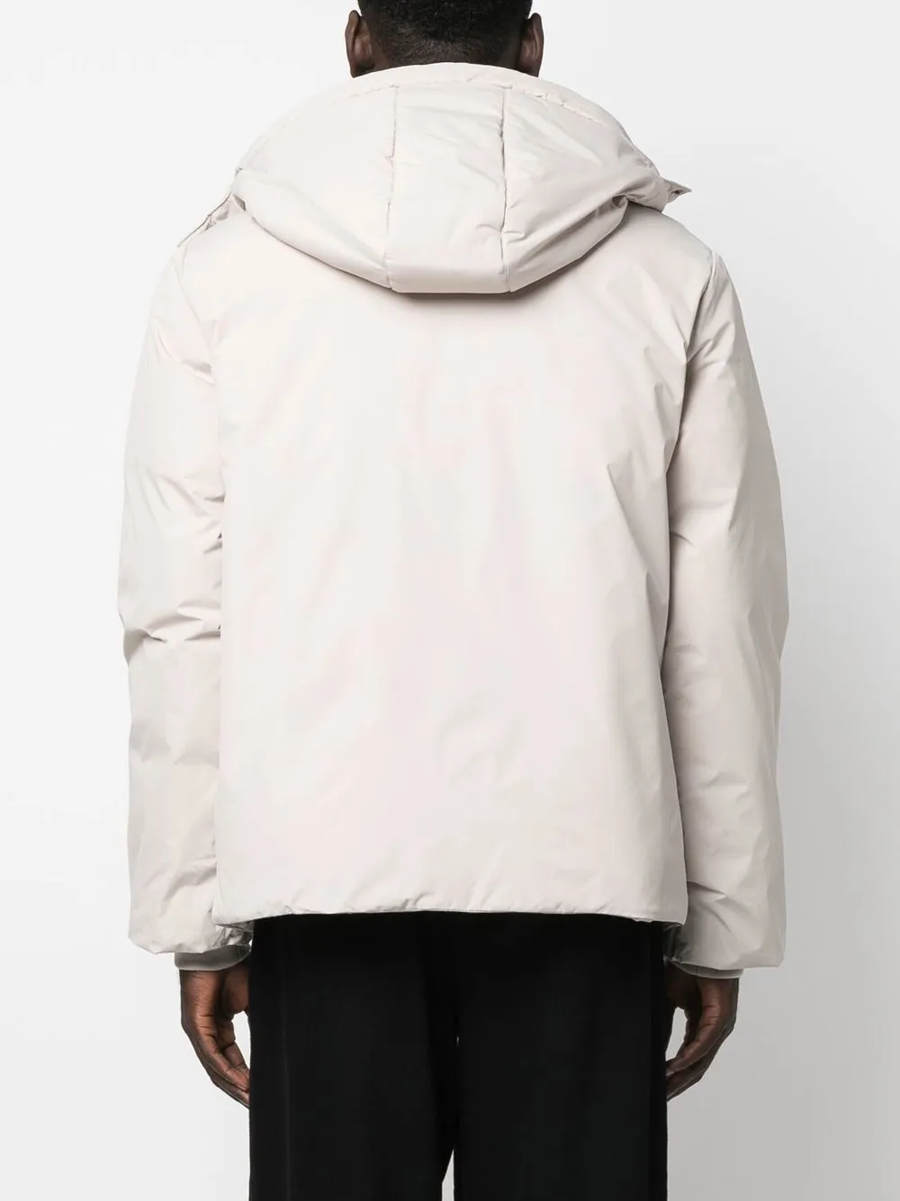 Daily Paper Padded Hooded Jacket In Neutrals
