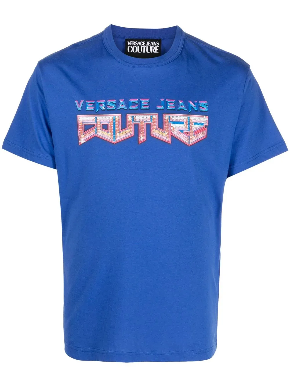 

Versace Jeans Couture playera manga corta con logo estampado - Azul