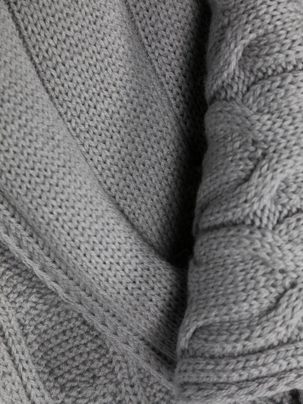 Moncler Enfant Kabelgebreide sjaal - Grijs