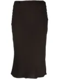 Christian Dior Pre-Owned 1990s flared-hem fitted skirt - Brown