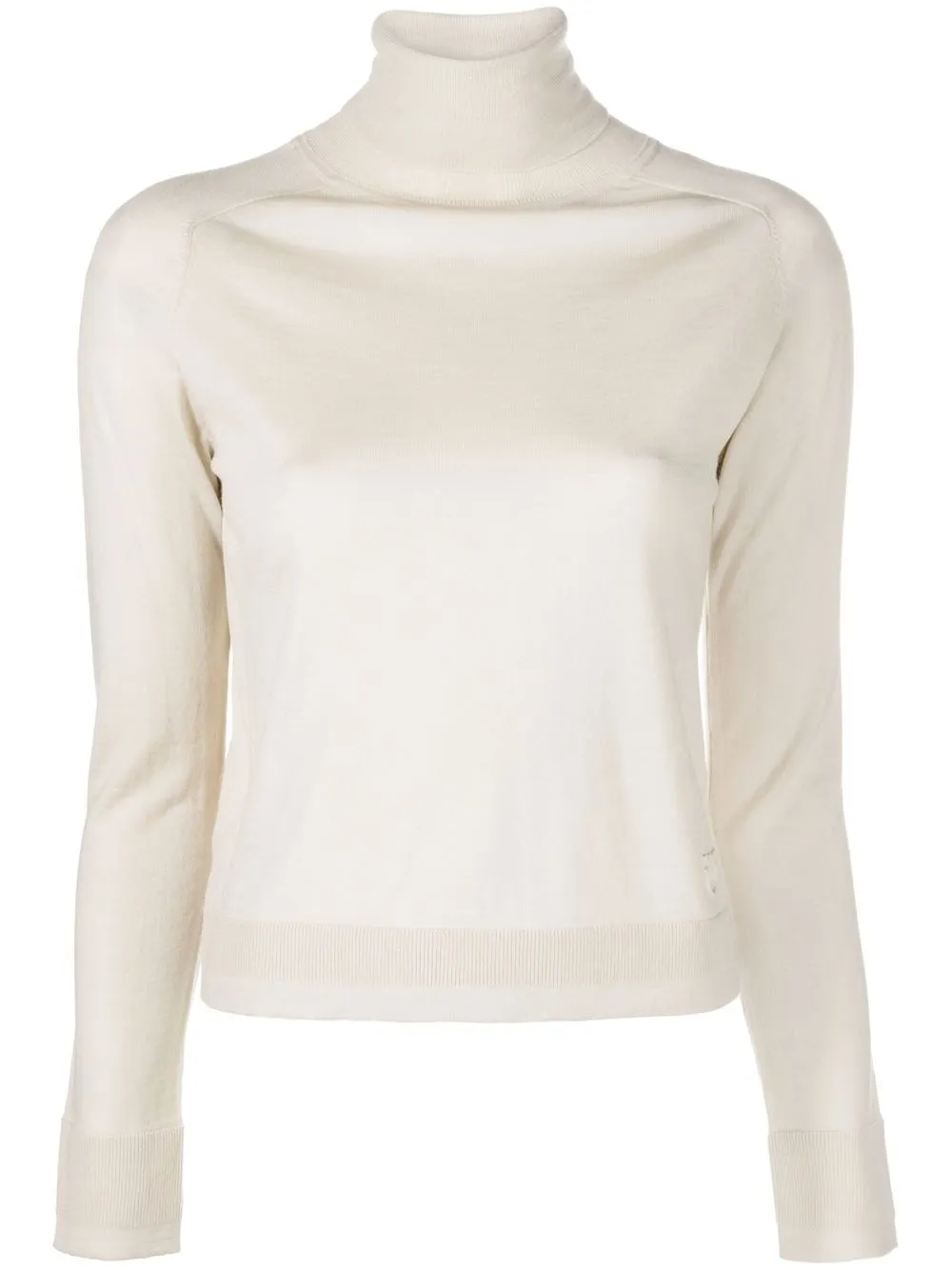 

PINKO fine-knit roll neck jumper - White