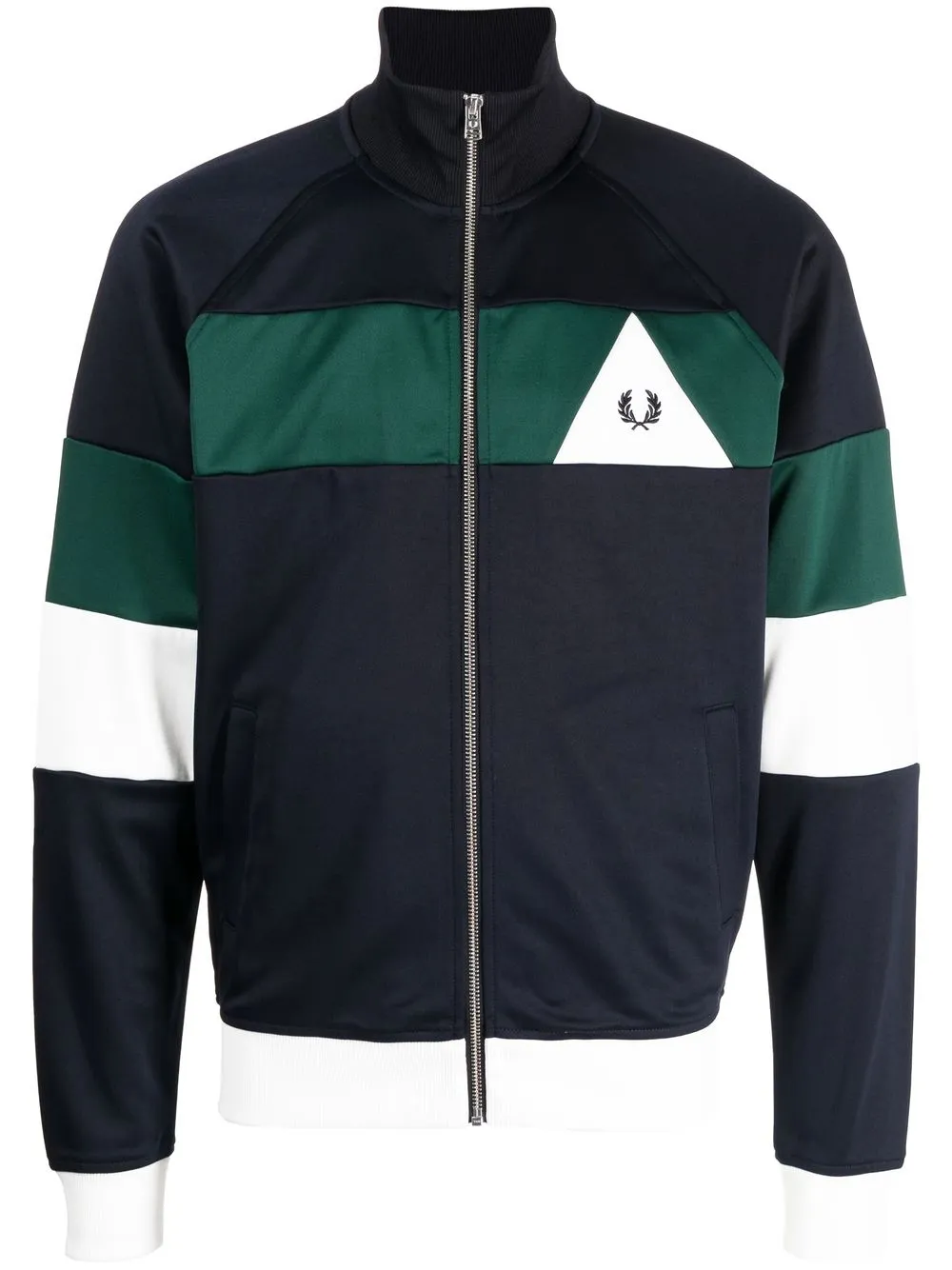 

Fred Perry colour-block track jacket - Blue