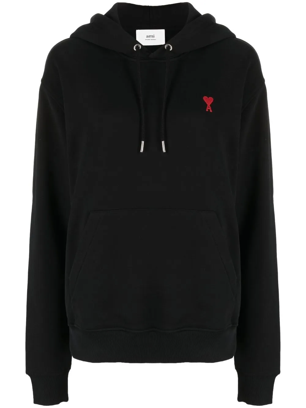 

AMI Paris Ami de Coeur organic cotton hoodie - Black