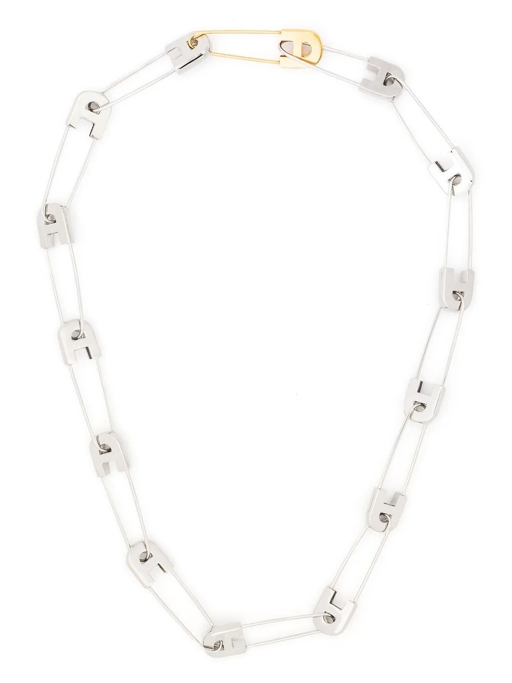 

AMBUSH safety-pin detail necklace - Silver