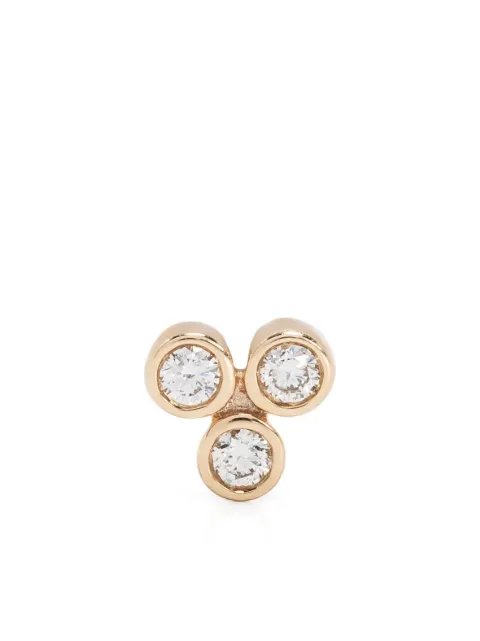 Maria Black 14kt yellow gold Triad 18 diamond single earring
