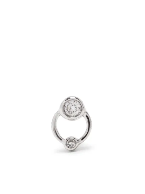 Maria Black arete Bardot en oro blanco de 14kt con diamantes
