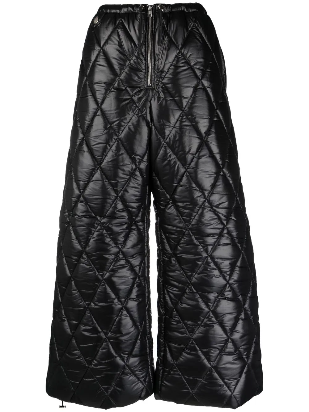 

EGONlab. quilted wide-leg trousers - Black
