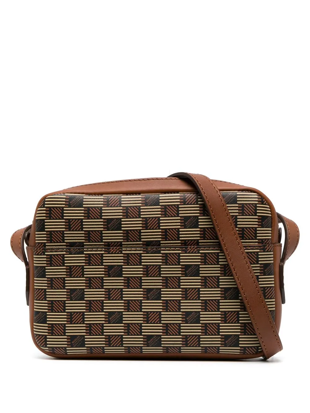 

Moreau geometric-patterned classic bag - Brown