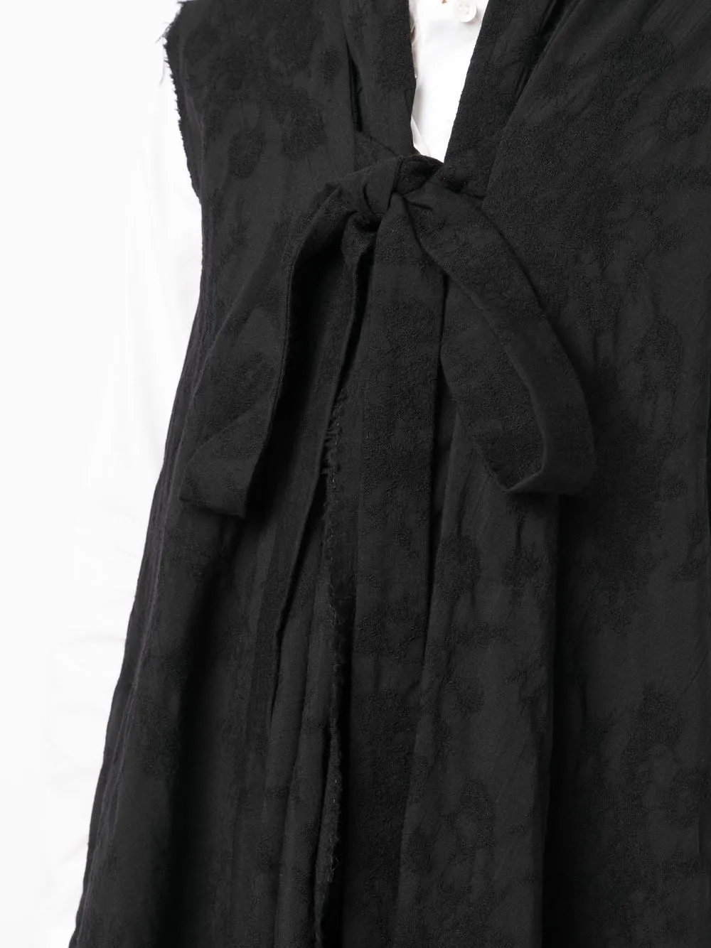 Forme D'expression Patterned Jacquard Jacket In Black